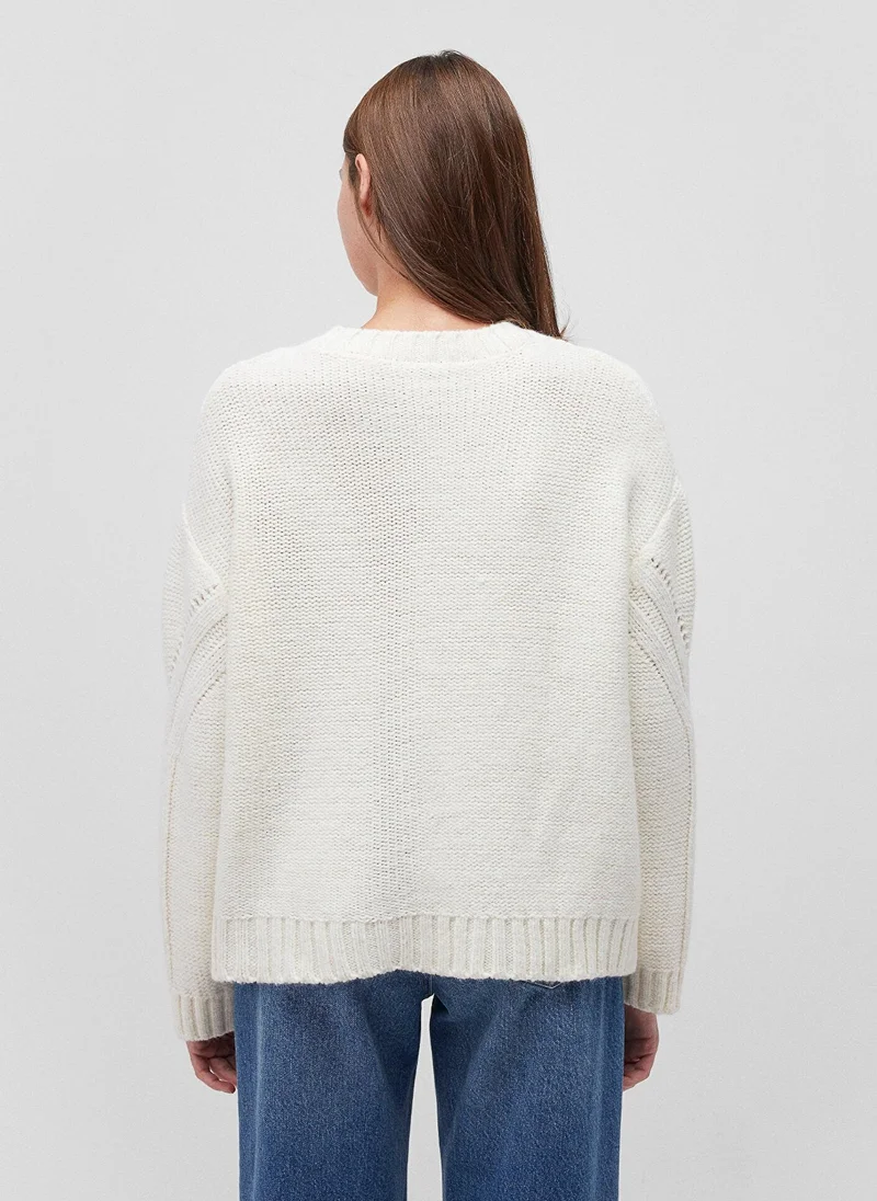 MAVI White Crewneck Sweater