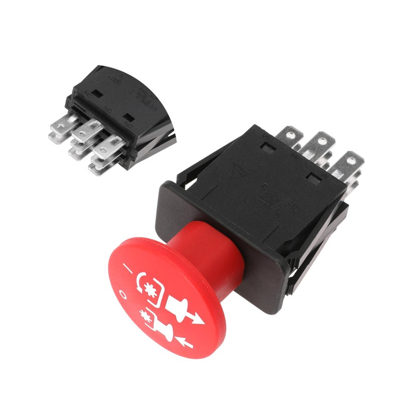 NuFlySic Clutch PTO Switch 8 Terminals for Hustler for John Deere for FasTrak Raptor Sport TrimStar Compatible with Super Z 526072 Deck 20022007 Mini Z X One Z4 771476 776476 601784 601785 10 AMP - Image 3