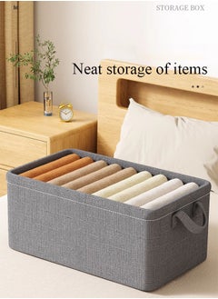 Magic Park 3 Pieces Foldable Closet Storage Organizer Closet Storage Bin with Carrying Handles Washable Closet Storage Box for Clothes Wardrobe Home Bedroom  - Image 5