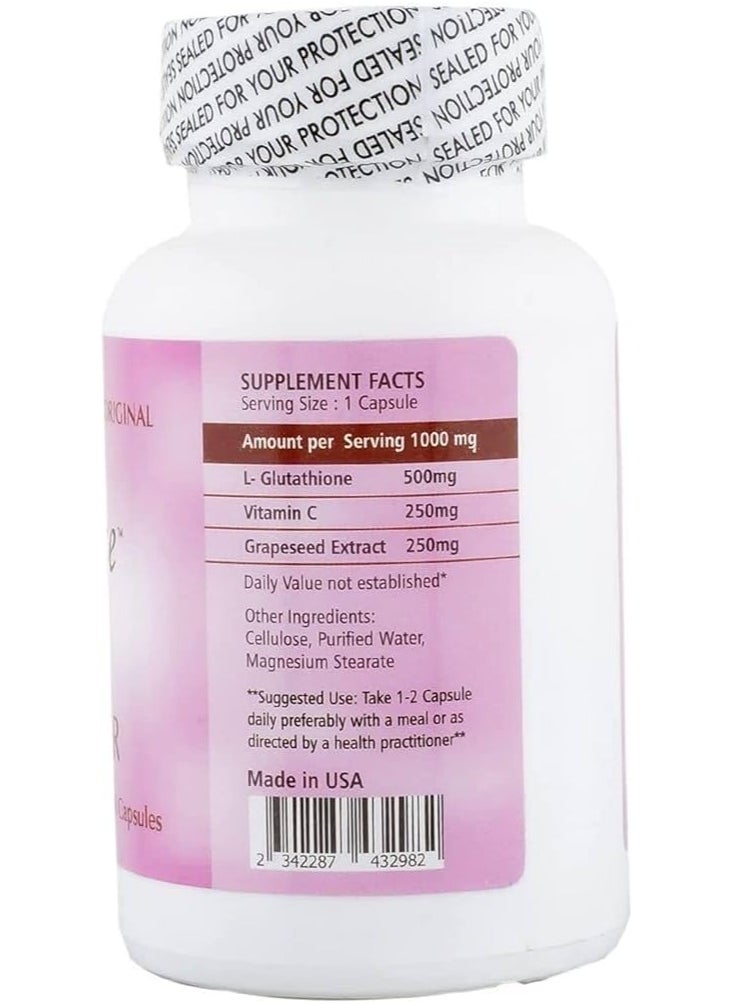 Active White - L-Glutathione High Antioxidants Skin Whitener, 1000mg, 60 Capsules - Image 1