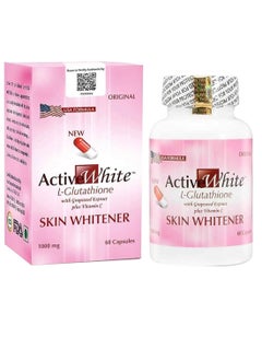 L-Glutathione High Antioxidants Skin Whitener, 1000mg, 60 Capsules