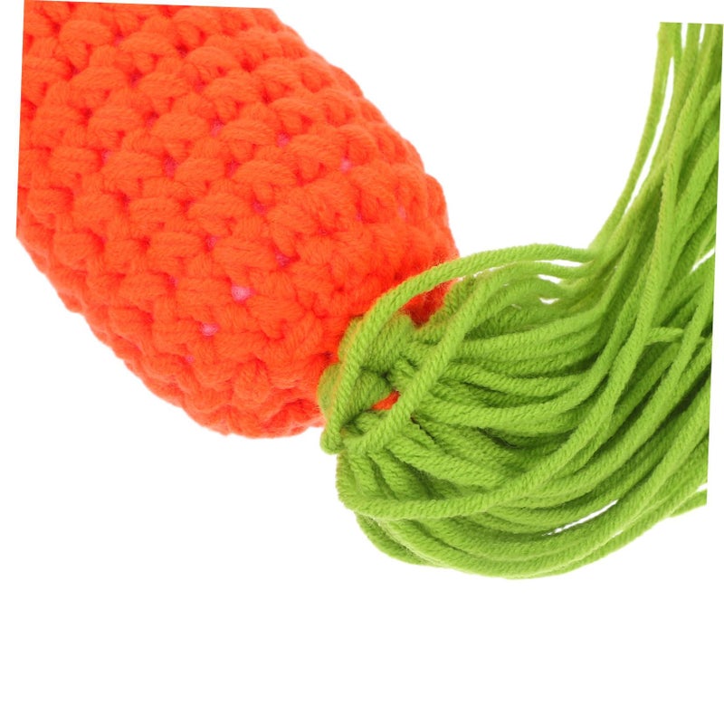 Newborn Photography Props Crochet Carrot Toy Milestone Photo Accessories For Boy Girl First Birthday - Image 4