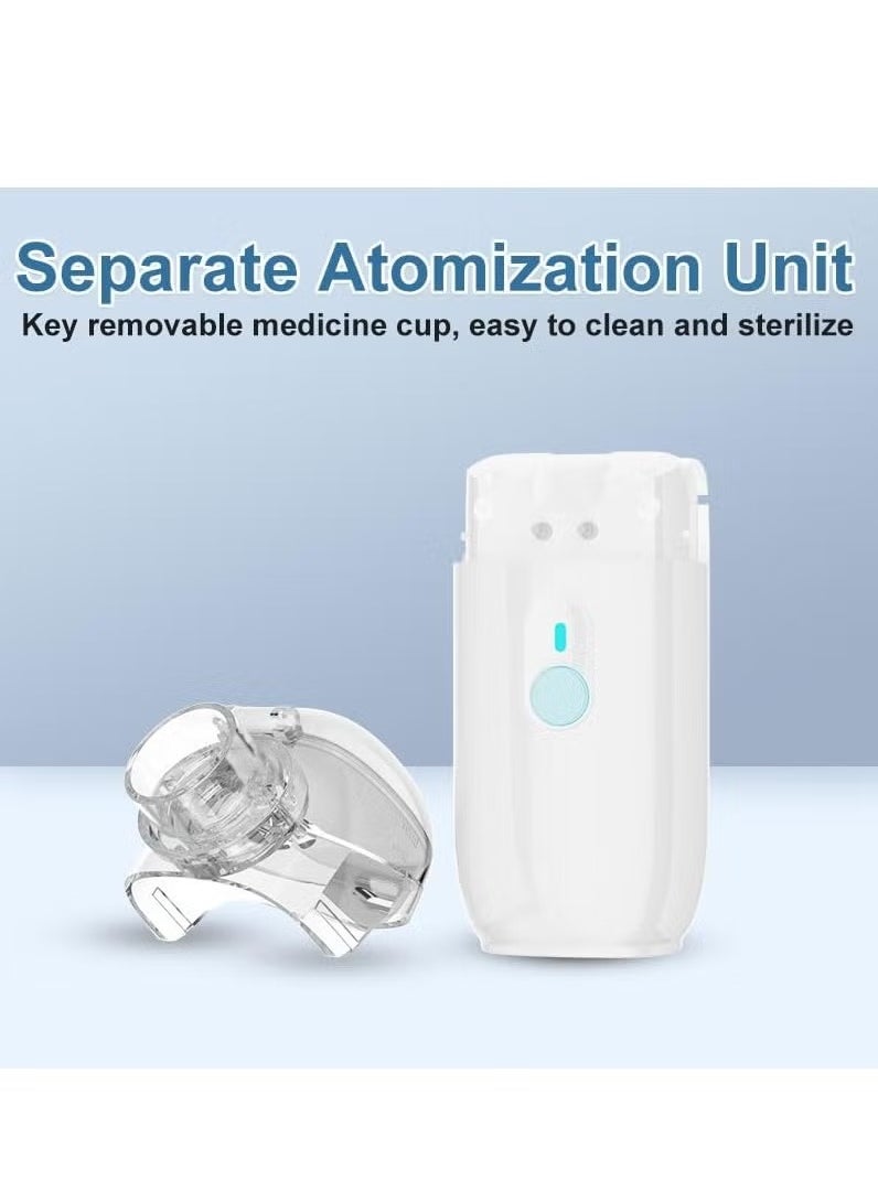 LESHP Portable Nebulizer Machine for Adults Kids Handheld Ultrasonic Mesh Nebulizer Effective Atomization Personal Steam Inhaler Suitable for Family Travel Use Pink  - Image 4