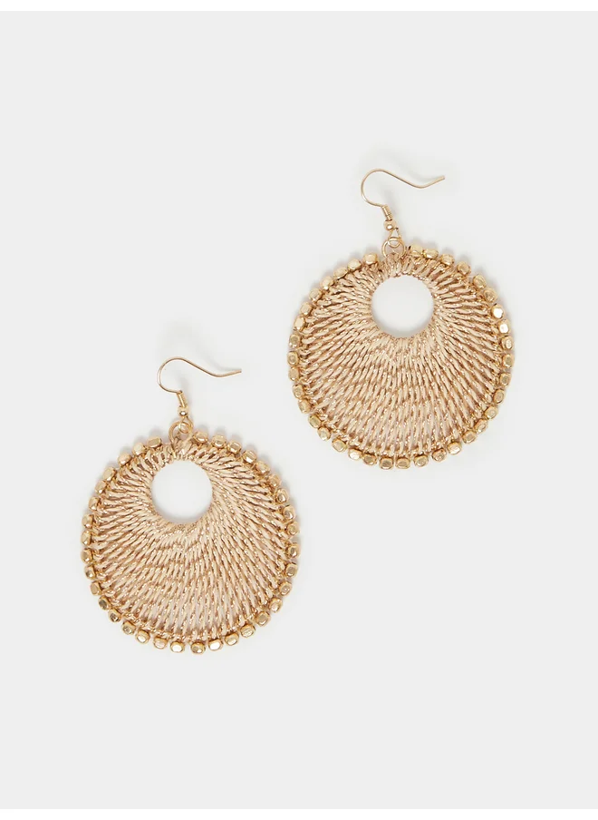 Styli Styli Textured Round Earrings