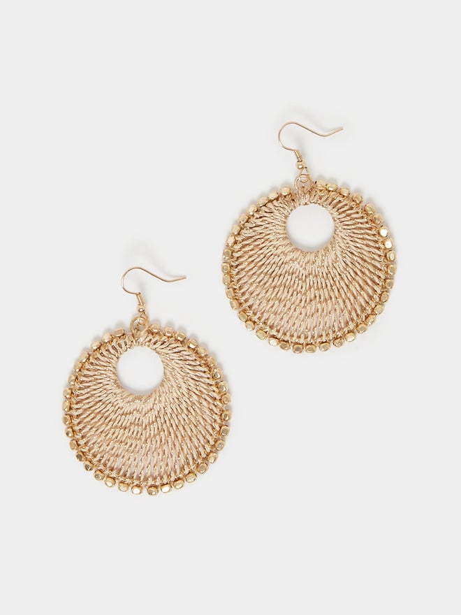 Styli Styli Textured Round Earrings  - Image 1