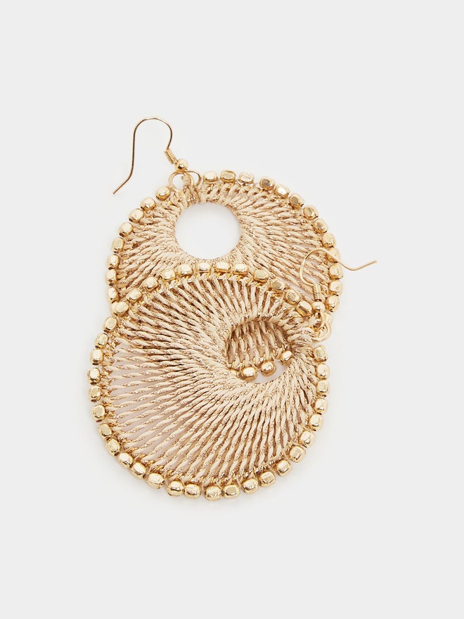 Styli Styli Textured Round Earrings  - Image 4