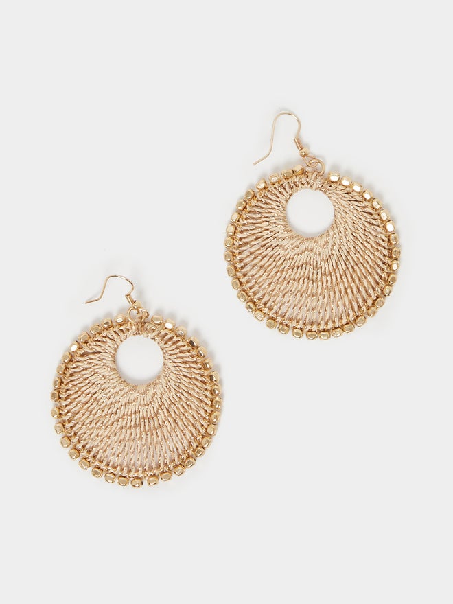 Styli Styli Textured Round Earrings  - Image 3