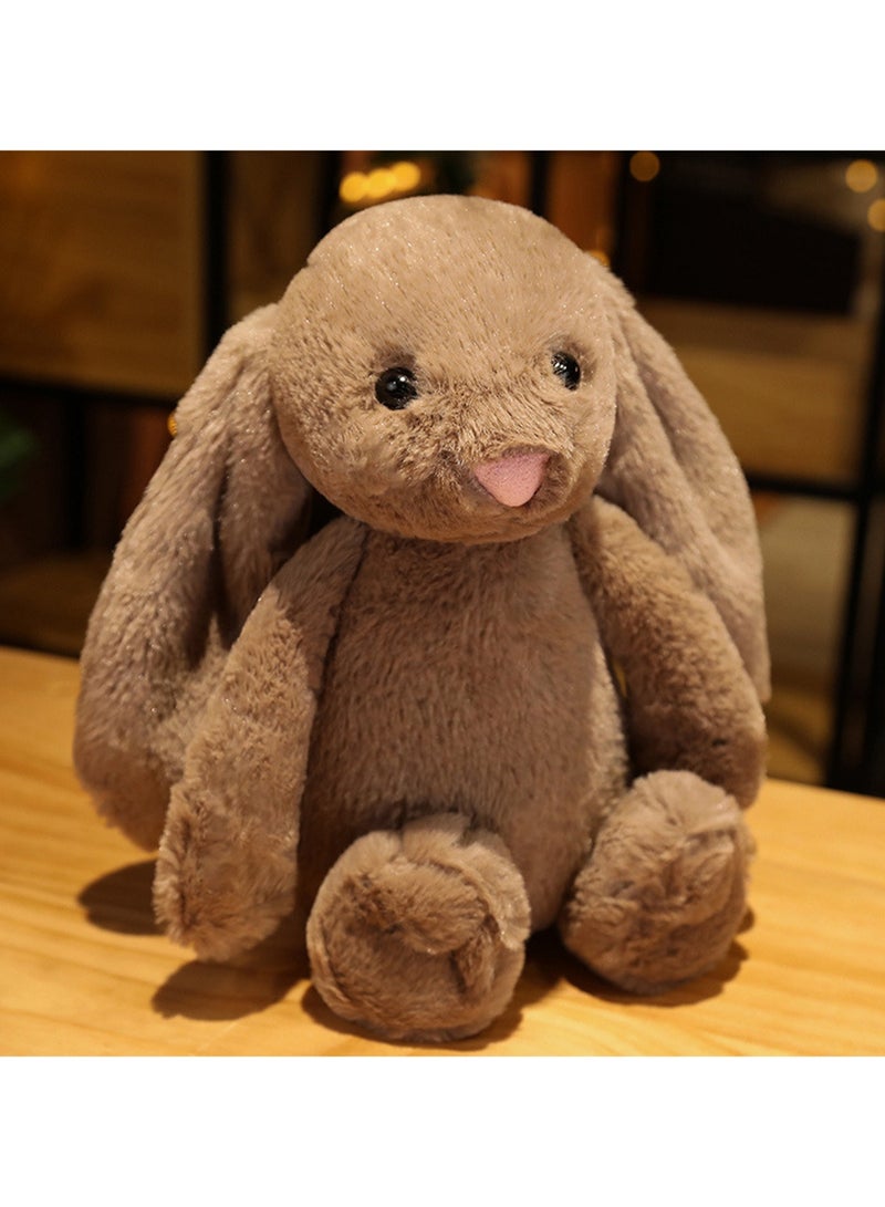 30 CM Cute Simulation Rabbit Plush Toy Soft Stuffed Cartoon Animal Doll For Girls And Boys All Ages Gift (Brown) - Image 3