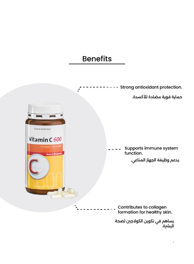 Sanct Bernhard Vitamin C 600 Supra-capsules - Image 3