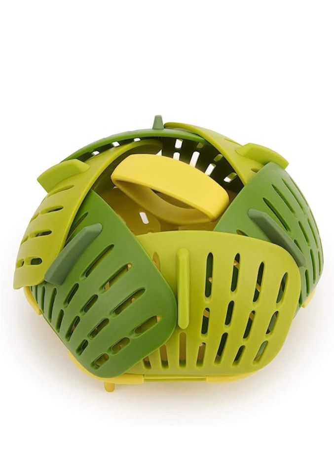 Steamer Basket Folding Non-Scratch BPA-Free Plastic and Silicone