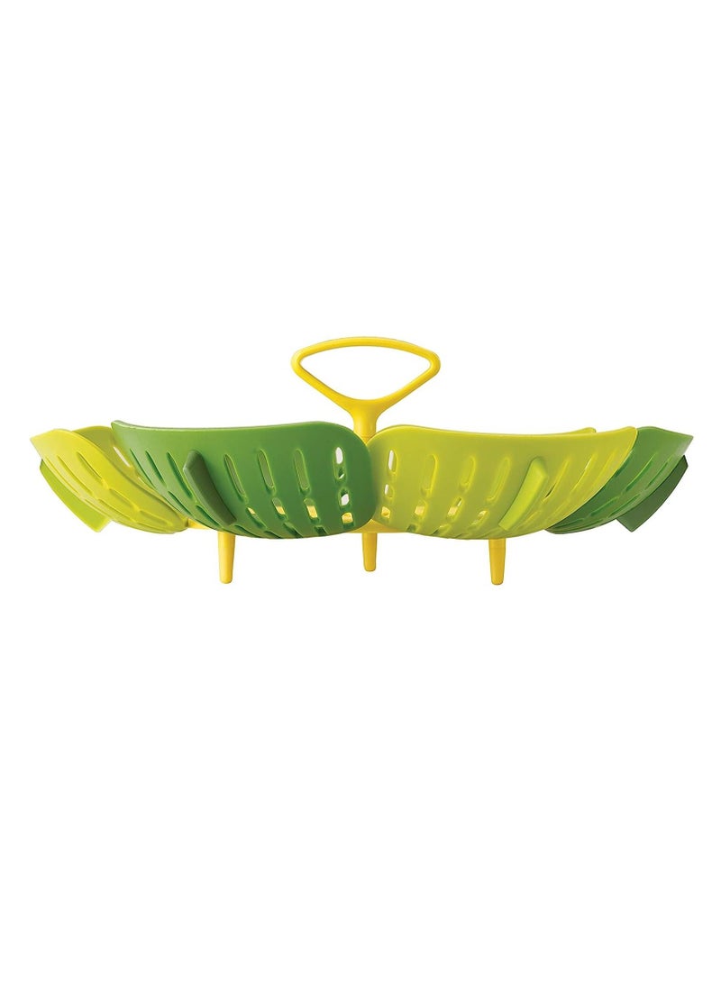 Steamer Basket Folding Non-Scratch BPA-Free Plastic and Silicone