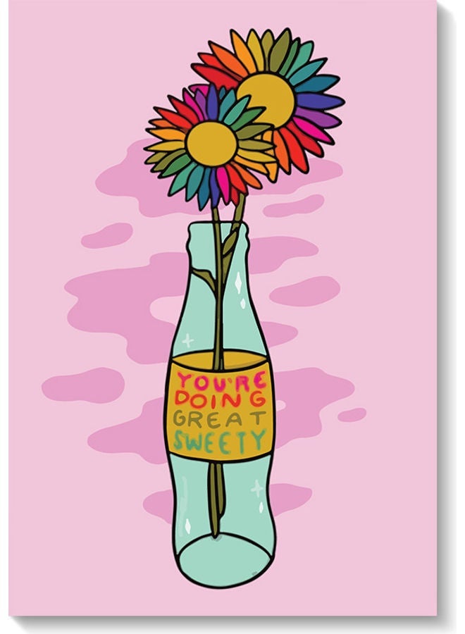 RYN Flowers Wall Art Multicolour 40x60cm - Image 1