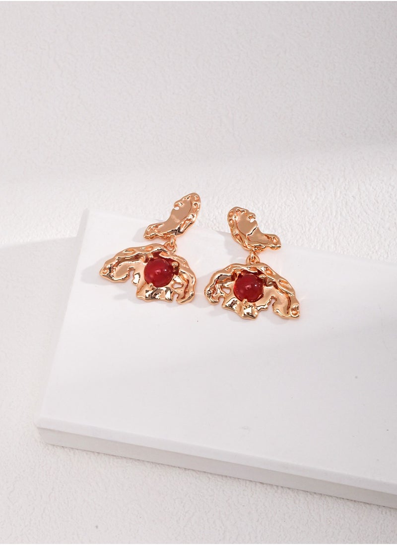 Generic - Retro design, 925 sterling silver stud earrings, dead leaf butterfly earrings - Image 1