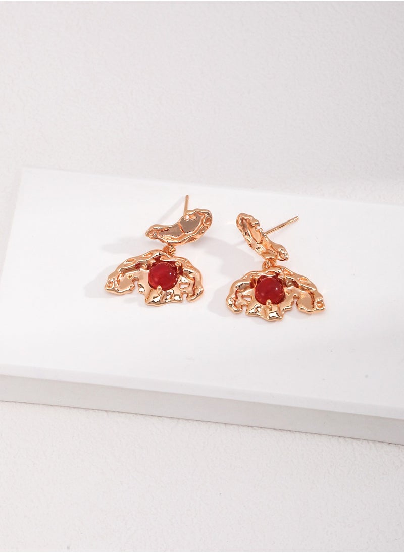 Generic - Retro design, 925 sterling silver stud earrings, dead leaf butterfly earrings - Image 1
