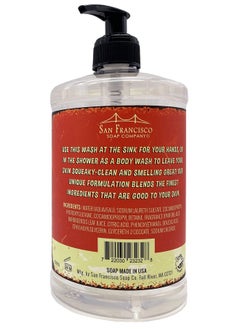 San Francisco Soap Company San Francisco Soap Company Scented for Men Cedar and Bourbon Hand and Body Wash  - Image 2