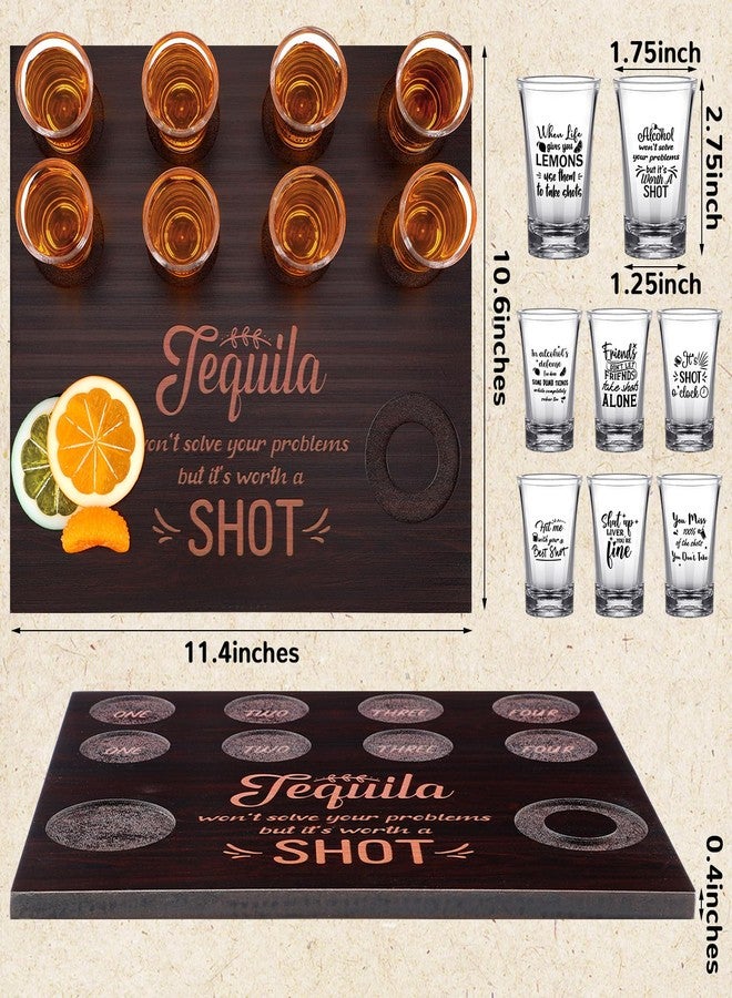 Suclain Shot Glasses Set with 16 Pcs 1oz/30 ml Clear Plastic Glasses Whiskey Tequila Glass Cups Shot Glass Tray Holder Organizer for Liqueurs Party Club Home Bar Drinking - Image 2
