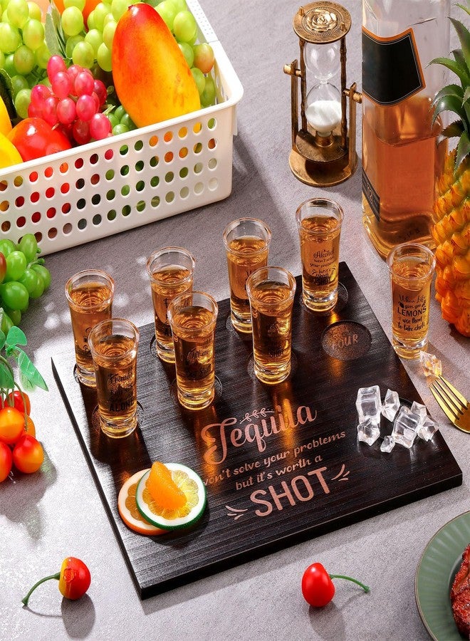Suclain Shot Glasses Set with 16 Pcs 1oz/30 ml Clear Plastic Glasses Whiskey Tequila Glass Cups Shot Glass Tray Holder Organizer for Liqueurs Party Club Home Bar Drinking - Image 4