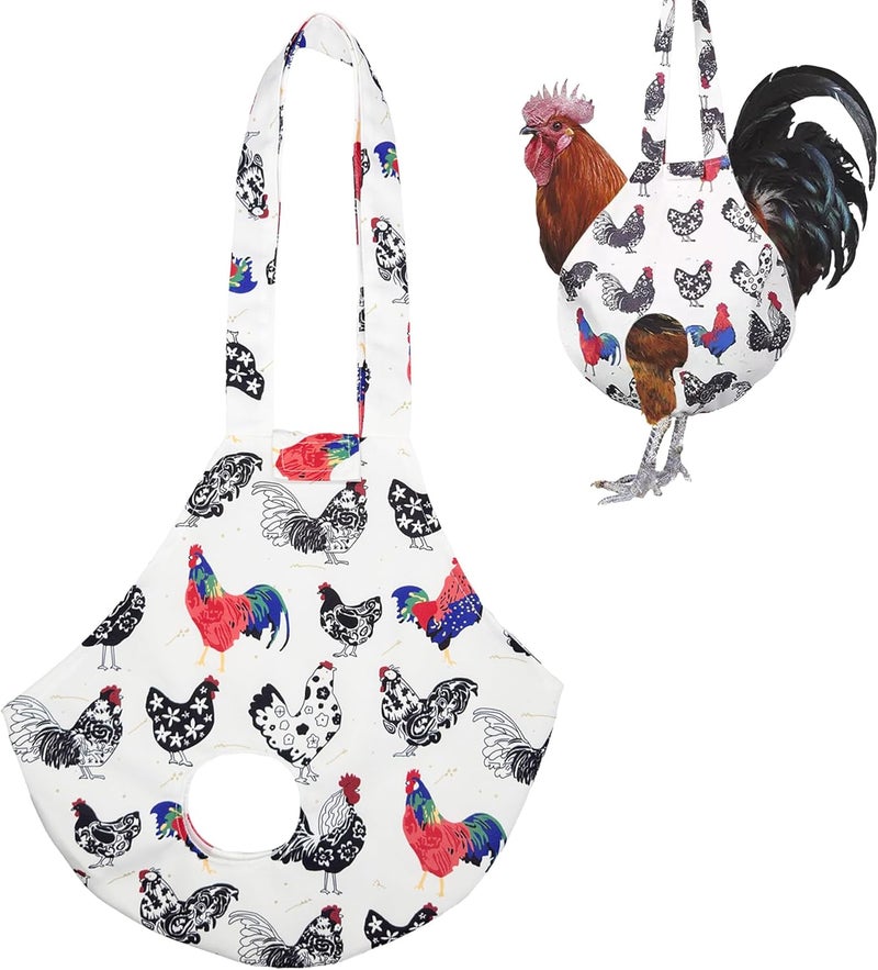 DZXZY Chicken Holder Bag Hen Sling Carry Bag Chicken Carrier with Handle Chicken Supplies Chicken Medic Bag Catching Hand Bag (White) - Image 1