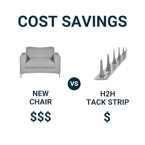 House2Home 24" Upholstery Metal Tack Strips, Fabric Reupholstery Supplies for Furniture, Couch, Chair, and Sofa, Includes Instructions, 5-Pack - Image 4