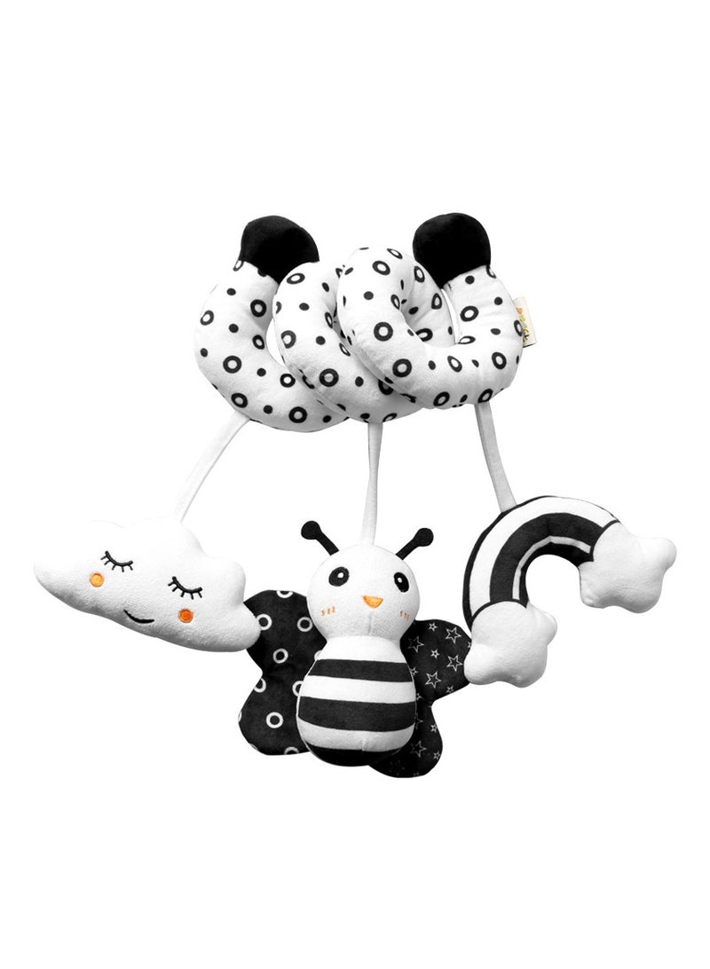 general New listing cartoon animal baby bed around toys with ringing black and white bee bed around baby toys - Image 1