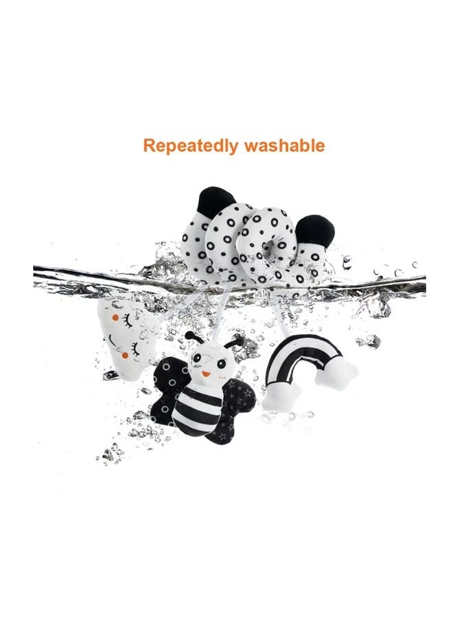 general New listing cartoon animal baby bed around toys with ringing black and white bee bed around baby toys - Image 3