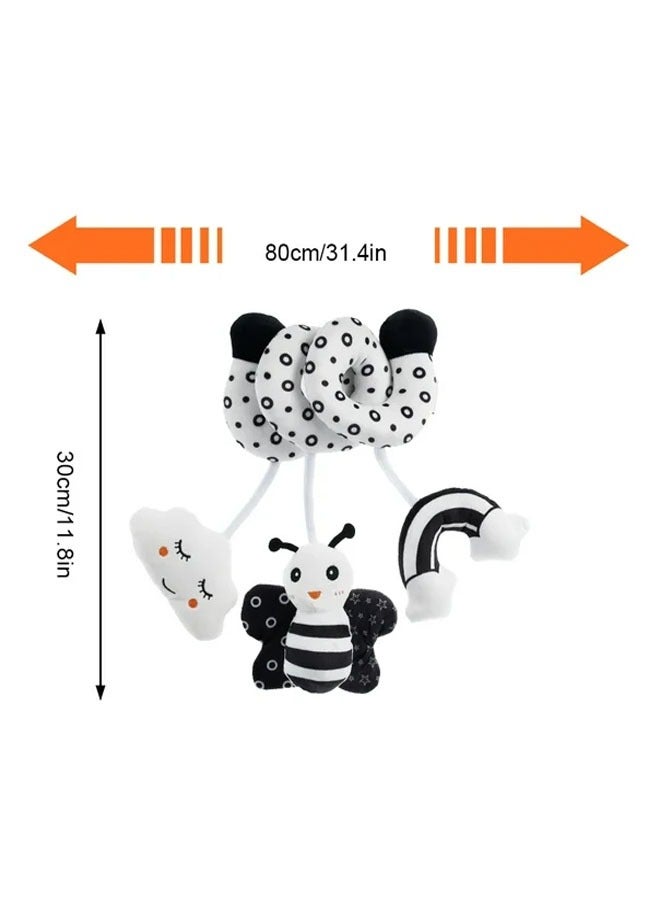 general New listing cartoon animal baby bed around toys with ringing black and white bee bed around baby toys - Image 5