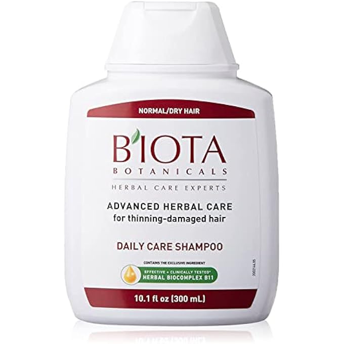 Biota BOTANICALS HERBAL CARE EXPERTS DAILY CARE SHAMPOO FOR NORMAL/DRY THINNING HAIR 10.1 OZ (PACK OF 3) - Image 3