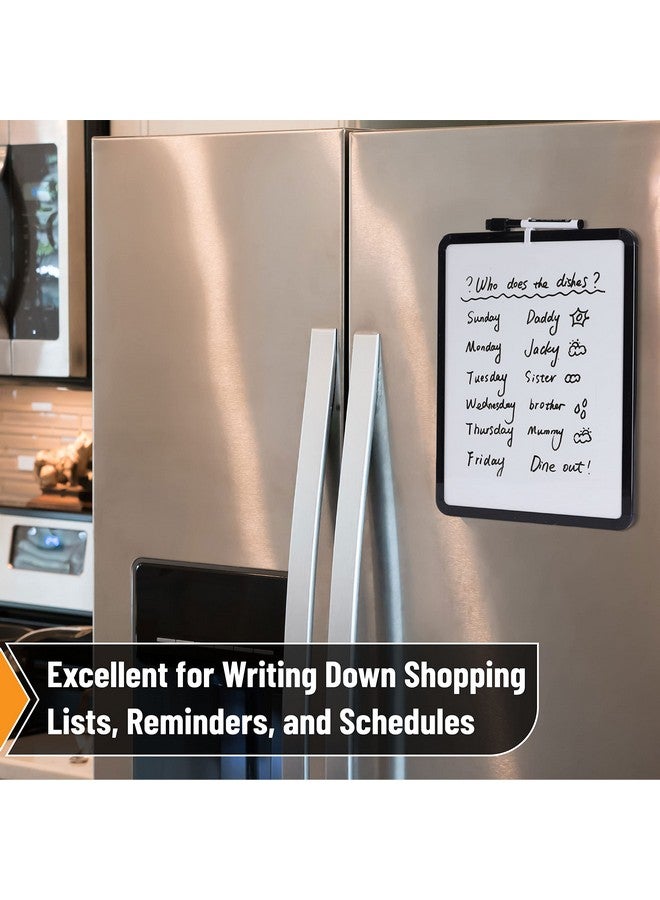 مستر. بين - لوح مسح جاف، 14 بوصة × 11 بوصة مع قلم مسح جاف أسود، إطار أسود، لوح أبيض صغير، لوح مسح جاف صغير للثلاجة، لوح مسح جاف صغير - Image 5