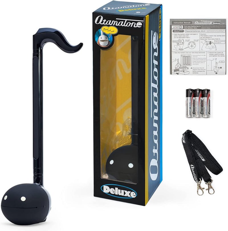 Otamatone Deluxe Electronic Musical Instrument for Adults Portable Synthesizer Digital Electric Music from Japan by Cube/Maywa Denki Cool Stuff Gifts, Black [English Manual] - Image 3