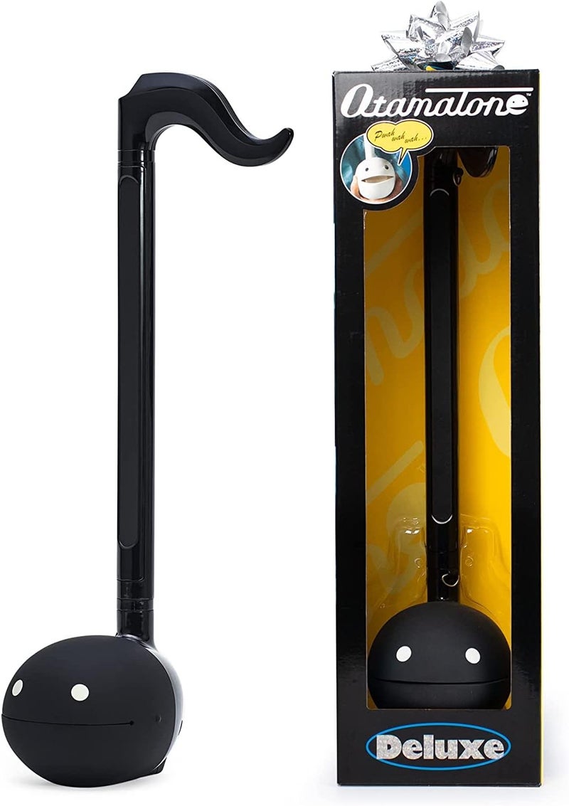 Otamatone Deluxe Electronic Musical Instrument for Adults Portable Synthesizer Digital Electric Music from Japan by Cube/Maywa Denki Cool Stuff Gifts, Black [English Manual] - Image 1