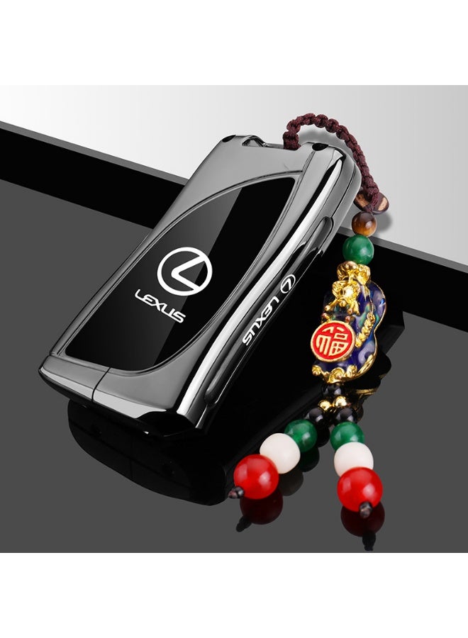 LEXUS Light luxury car key protection cover suitable for 2025 Lexus ES200, ES300H, RX350H, NX260, high-end metal material car key shell case - Image 1