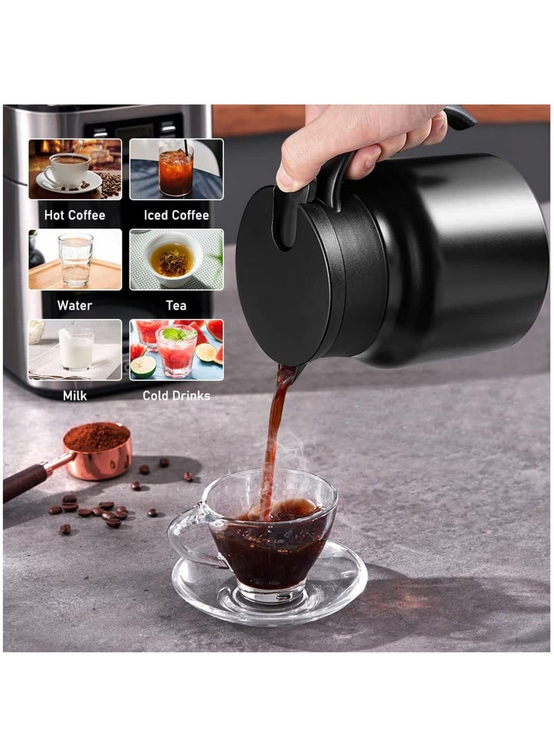 Thermal Coffee Carafe 28 Oz Coffee Carafes Tea Pot for Keeping Hot Stainless Steel Coffee Double Walled Vacuum Thermal Carafe Insulated Coffee Dispenser with Removable Tea Infuser - Image 5