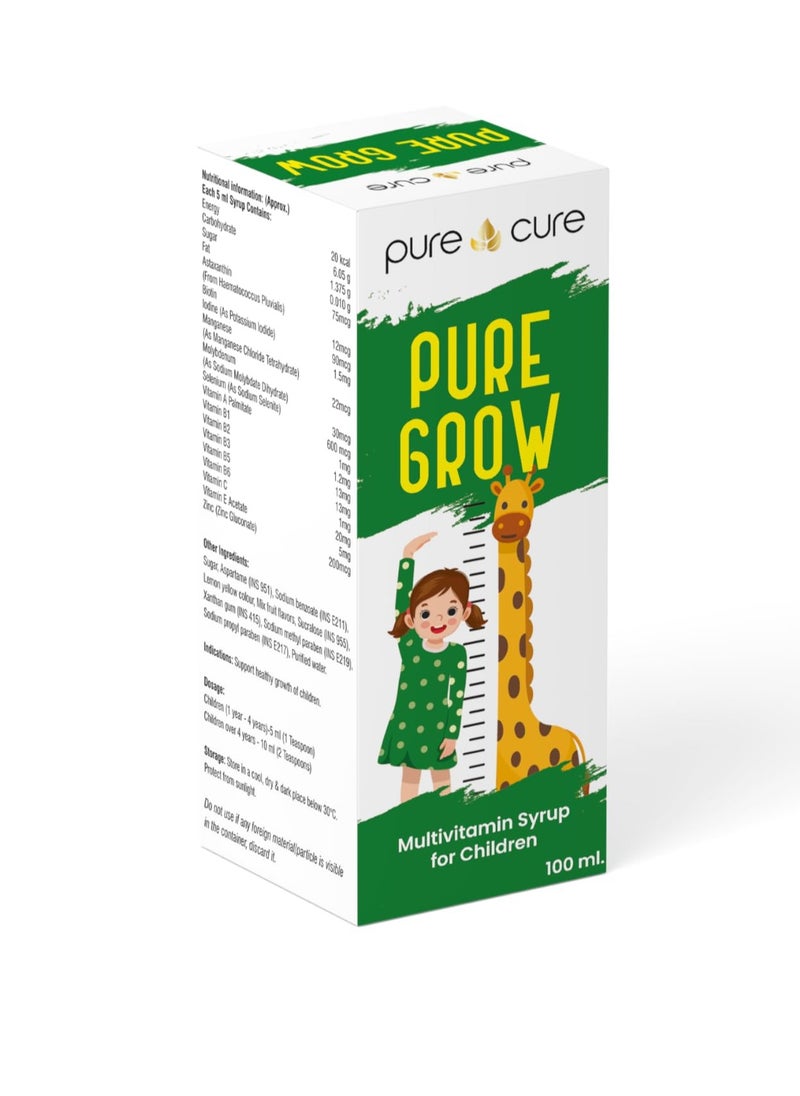 Pure Nutrition Pure Grow Syrup 100ML 