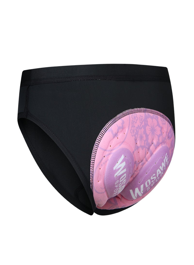WOSAWE Women Cycling Underwear Gel Padded Bike Shorts MTB Bicycle Briefs Undershorts，BT118-P Pink US: Size M - Image 1
