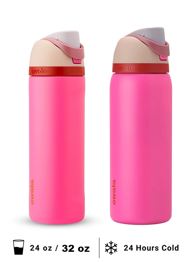 FreeSip Insulated Stainless Steel Water Bottle with Straw for Sports, Travel, and School BPA-Free Sports Water Bottle - Image 1