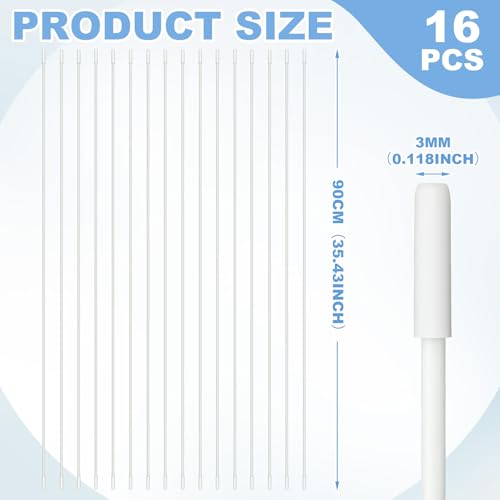 Jetec 16 Pcs 354 Inch Fiberglass Flexible Rods for Worship Flags Flex Rods for Praise Dance Flags Fiberglass Pole Flexible Flag Pole 18 in Thick - Image 3