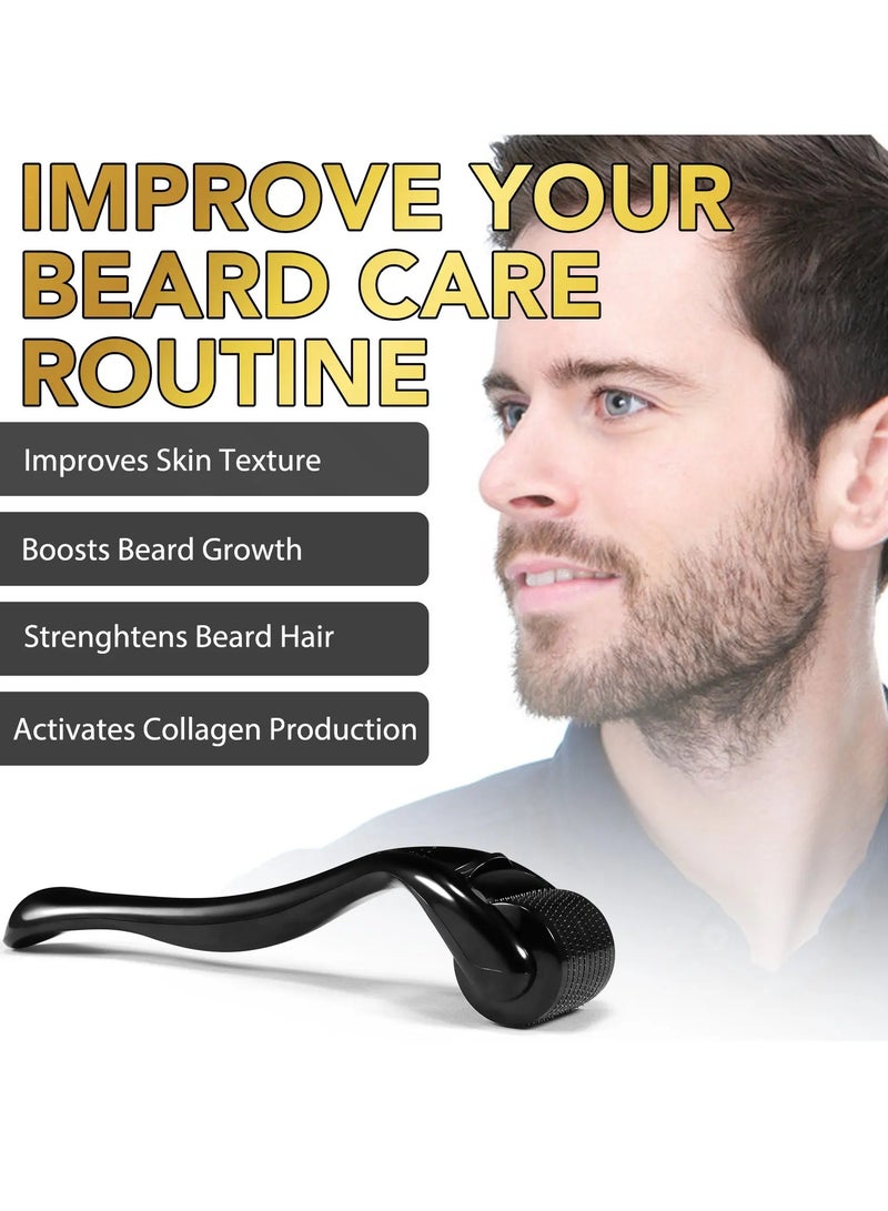 Sefudun 60ml Beard Growth Serum with Microneedle Roller Biotin + 5% Rosemary Beard Growth Oil with 0.25mm Micro Needle Roller Beard Growth Biotin Serum for Thicker Fuller Beard Growth Kit Beard Oil  - Image 4