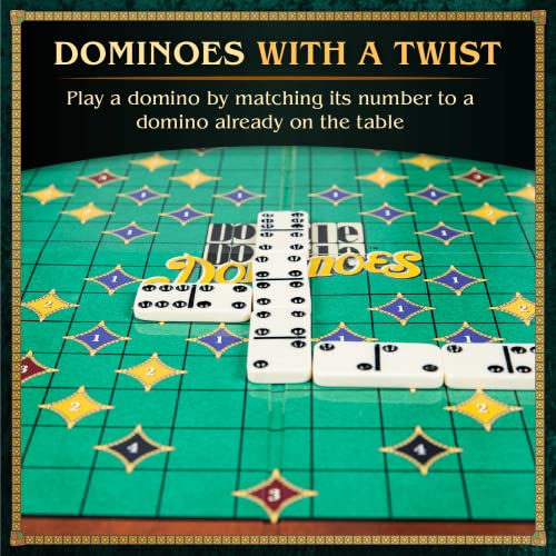 Calliope Games Double Double Dominoes - Mexican Train Domino Board Game With a Twist - Family Game For Game Night -2-4 Players - Image 3