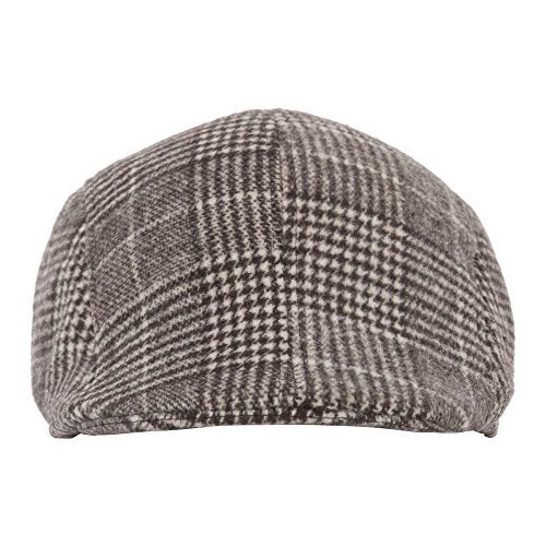 FabSeasons Checkered Golf Flat Cap Brown - Image 1