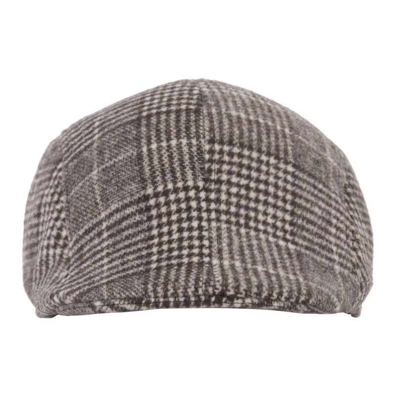 FabSeasons Checkered Golf Flat Cap Brown - Image 5