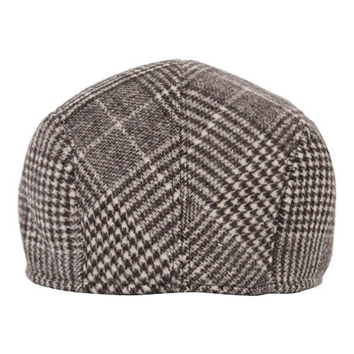 FabSeasons Checkered Golf Flat Cap Brown - Image 3