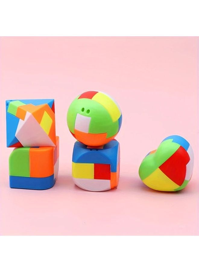 10 قطع ألغاز عشوائية لتحدي العقل للأطفال، ألعاب منطقية تعليمية متشابكة - Image 4