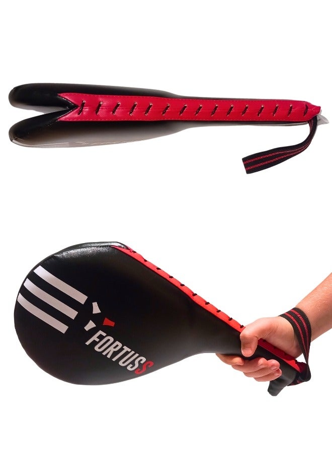 فورتس وسادات ركل التايكوندو من فورتوس - أهداف ضرب متينة - مجاديف اللكم للتايكواندو والكاراتيه والكيك بوكسينغ والفنون القتالية المختلطة - وسادات أهداف الركل للأطفال والكبار - المبتدئين إلى المحترفين - Image 3