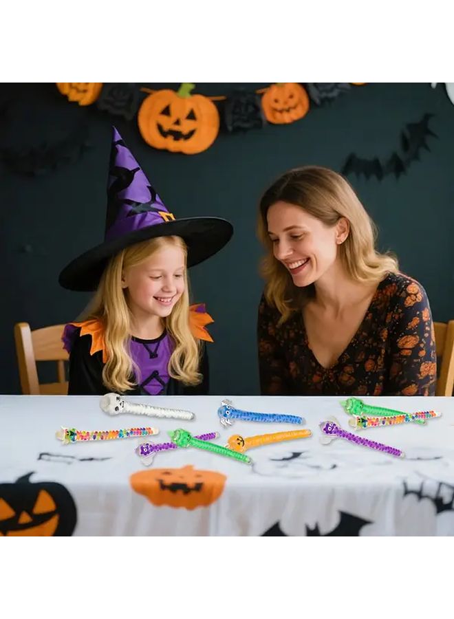 6Pcs Halloween Squeeze Toys Soft Rubber Bat Pumpkin Spider Stress Relief Fidget - Image 5