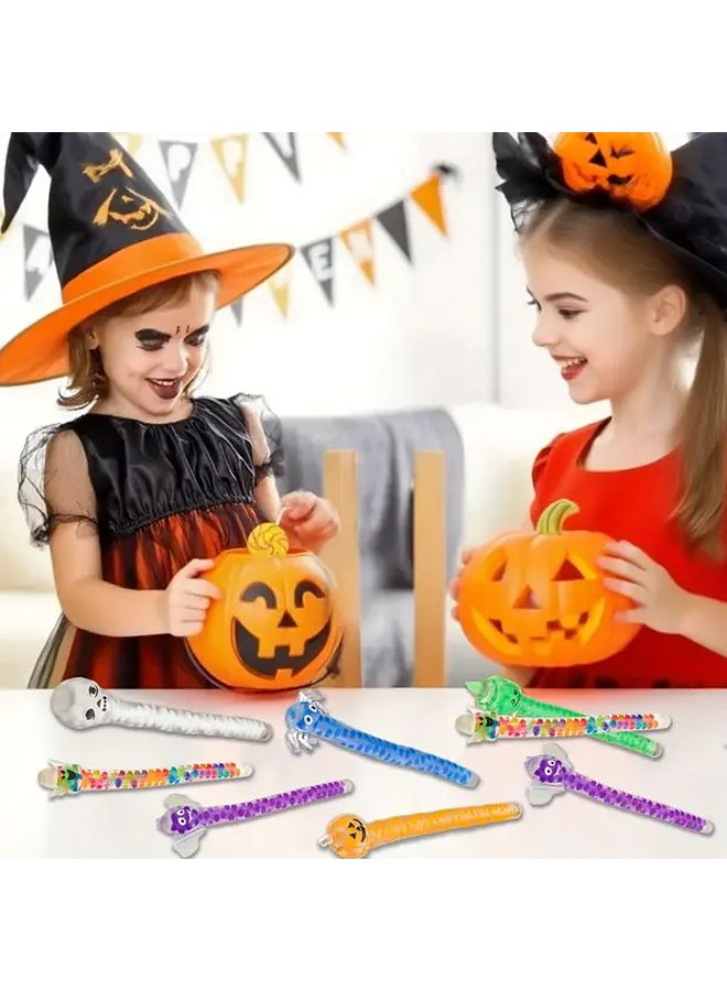 6Pcs Halloween Squeeze Toys Soft Rubber Bat Pumpkin Spider Stress Relief Fidget - Image 4