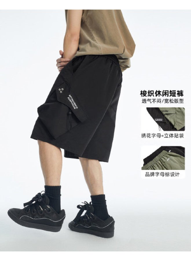 EPTISON Men's & Women's Summer Streetwear Casual Shorts - Loose Fit 5-point Cargo Pants Trendy Unisex Workwear Shorts - Image 1