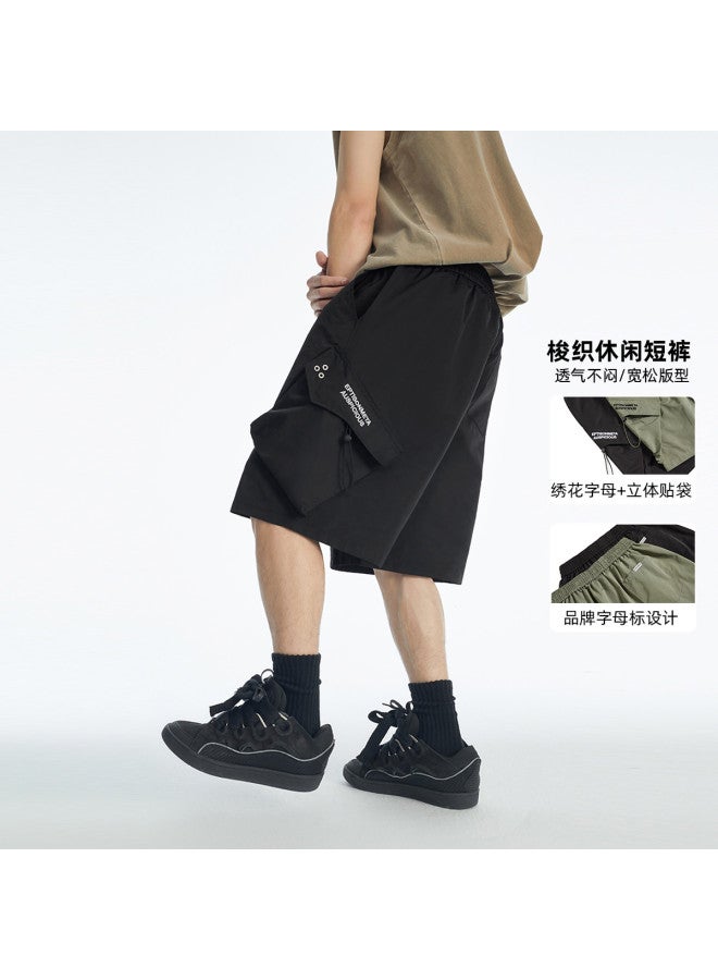 EPTISON Men's & Women's Summer Streetwear Casual Shorts - Loose Fit 5-point Cargo Pants Trendy Unisex Workwear Shorts - Image 2