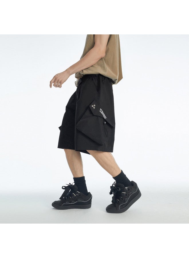 EPTISON Men's & Women's Summer Streetwear Casual Shorts - Loose Fit 5-point Cargo Pants Trendy Unisex Workwear Shorts - Image 5