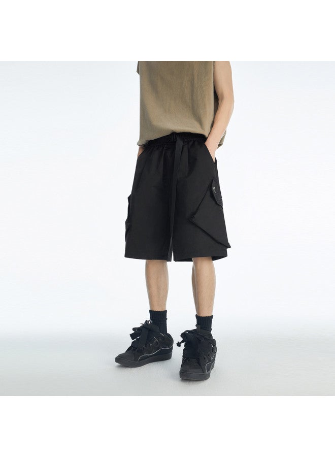 EPTISON Men's & Women's Summer Streetwear Casual Shorts - Loose Fit 5-point Cargo Pants Trendy Unisex Workwear Shorts - Image 4