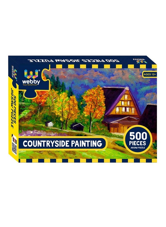 Webby Countryside Painting Jigsaw Puzzle, 500 Pieces - Image 1